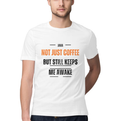 Java – Not Just Coffee, But Still Keeps Me Alive | Unisex Cotton T-Shirt - Image 3